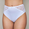 Nicoletta 63847-1 White - Батальные трусы с кружевом (белый)