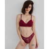 Nicoletta 80269 Bordo - Кружевной комплект без Push-up (бордовый)