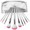 Bellapierre Professional Brush Set Pink - Профессиональный набор из 10 кистей для макияжа
