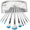 Bellapierre Professional Brush Set Blue - Профессиональный набор из 10 кистей для макияжа