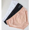 Nicoletta 84003-1 Beige - Батальные трусики с кружевным верхом (бежевые)