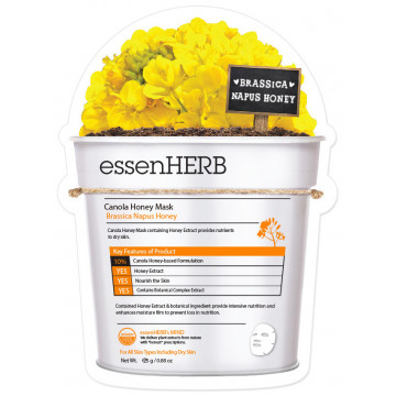 Купить - EssenHerb Canola Honey Mask - Питательная тканевая маска с экстрактом рапсового меда