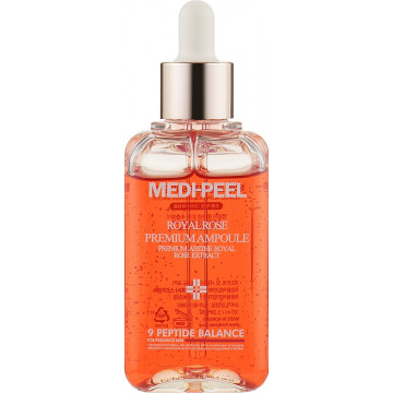 Купить - Medi Peel Royal Rose Premium Ampoule - Антивозрастная ампульная сыворотка для лица с розой и пептидами