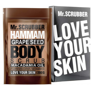 Купить - Mr.Scrubber Hammam Macadamia Oil Grape Seed Body Scrub - Скраб для тела