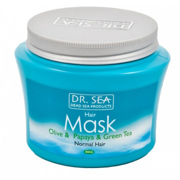 Купить - Dr. Sea Hair Mask Olive & Papaya & Green Tea - Маска для волос с маслами оливы, папайи и экстрактом зеленого чая 