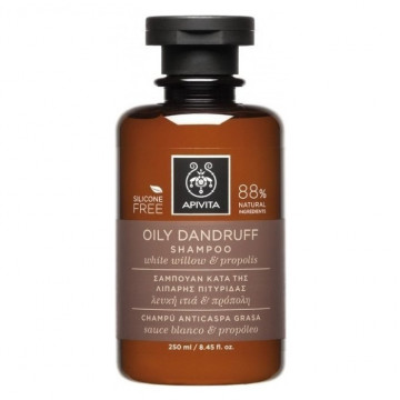 Купить - Apivita shampoo for oily dandruff with white willow propolis - Шампунь от перхоти для жирных волос с белой вербой и прополисом
