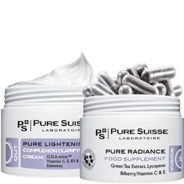 Купить - Pure Suisse Pure Radiance Step 1 - Пищевая добавка-антистресс с зелёным чаем