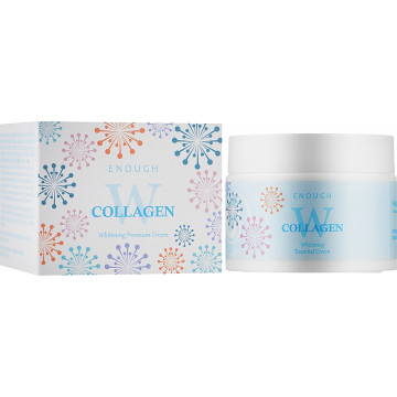 Купить - Enough W Collagen Whitening Premium Cream - Осветляющий крем для лица с коллагеном