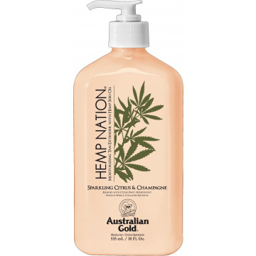 Купить - Australian Gold Hemp Nation Sparkling Citrus & Champagne Tan Extender Body Lotion - Лосьон для тела после загара