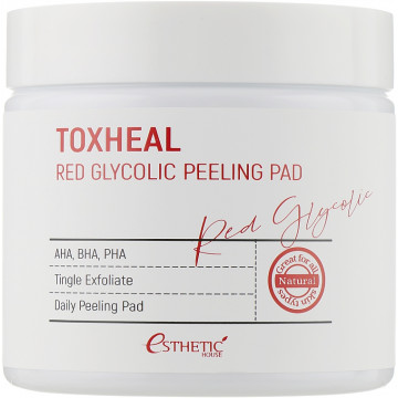 Купить - Esthetic House Toxheal Red Glycolic Peeling Pad - Очищающие пилинг-диски для лица