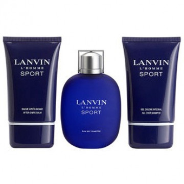 Купить - Lanvin L'Homme Sport - Подарочный набор (EDT100+A/SH100+S/G100)