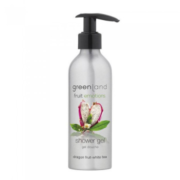 Купить - Greenland Fruit Emotions Shower Gel Dragon fruit-White tea - Гель для душа с помпой Питайя-Белый чай