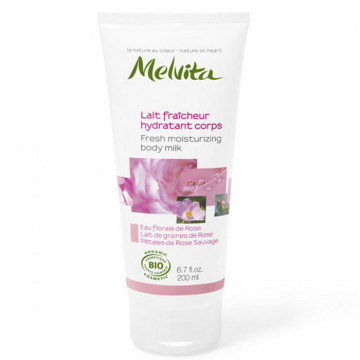 Купить - Melvita Nectar De Rose Fresh Moisturizing Body Milk - Освежающее и увлажняющее молочко для тела "Розовый нектар"
