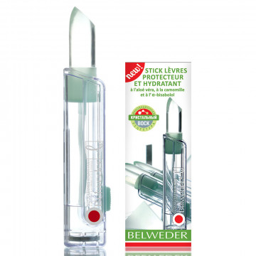 Купить - Belweder lipstick with aloe, chamomile and α-bisabolol - Защитно–увлажняющая губная помада с алоэ, ромашкой и α-бисабололом