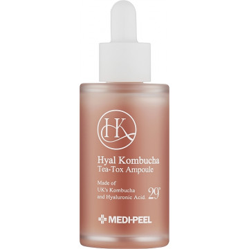 Купить - Medi Peel Hyal Kombucha Tea-Tox Ampoule - Восстанавливающая сыворотка для укрепления кожи с комбучей и керамидами