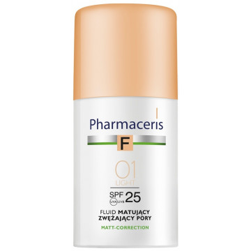 Купить - Pharmaceris F Mattifying Fluid Pore Refining SPF25 - Матирующий тональный флюид