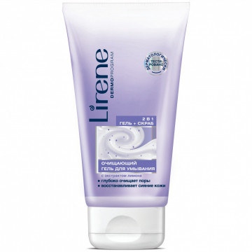 Купить - Lirene Beauty Care Moisturising Face Wash Gel+Scrub 2-in-1 - Очищающий гель-пилинг 2 в 1