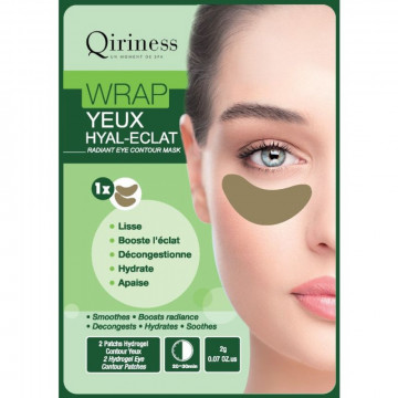 Купить - Qiriness Le Wrap Yeux Hyal-Eclat Radiant Eye Contour Mask - Омолаживающие гидрогелевые патчи для глаз