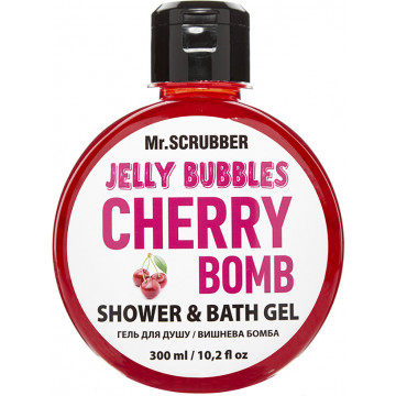 Купить - Mr.Scrubber Jelly Bubbles Shower & Bath Gel "Cherry Bomb" - Гель для душа