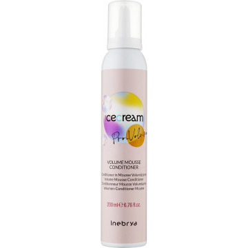 Купить - Inebrya Ice Cream Pro-Volume Mousse Conditioner - Мусс-кондиционер для придания объема тонким волосам