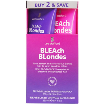 Купить - Lee Stafford Bleach Blondes Twin Pack - Подарочный набор для осветленных волос