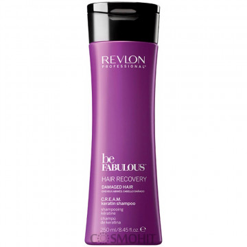 Купить - Revlon Professional Be Fabulous C.R.E.A.M. Keratin Shampoo - Шампунь с кератином для восстановления волос