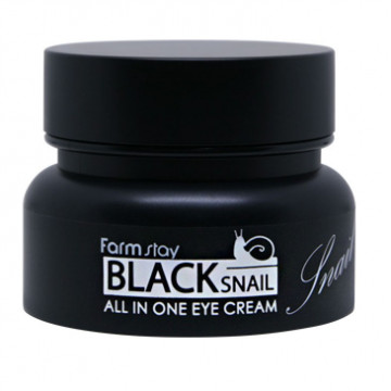 Купить - FarmStay Black Snail All In One Eye Cream - Крем для глаз с муцином черной улитки