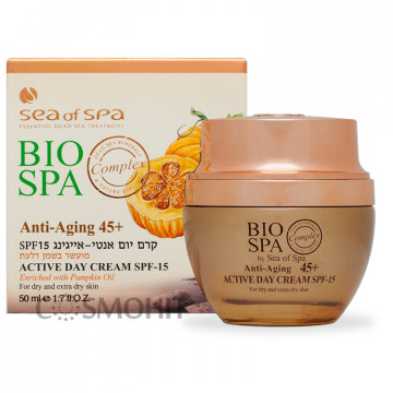 Купить - Sea of SPA Bio Spa Anti-Aging 45+ Active Day Cream - Антивозрастной дневной крем с тыквенным маслом 45+