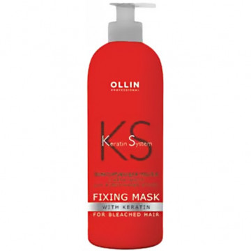 Купить - OLLIN Keratin System Fixing Mask for Light Hair - Фиксирующая маска для осветлённых волос