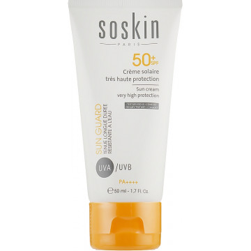 Купить - Soskin Sun Cream Very High Protection SPF50+ - Солнцезащитный крем-флюид для лица