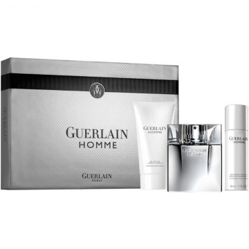 Купить - Guerlain Homme - Подарочный набор (EDT80+S/G75+DEO50)