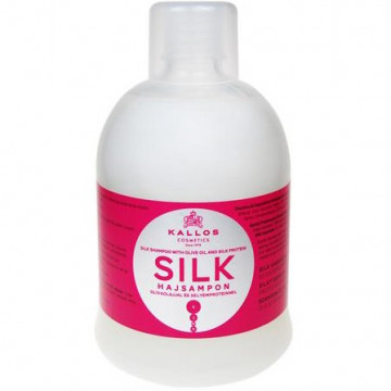 Купить - Kallos Silk Shampoo with Olive Oil And Silk Protein For Dry, Sensitised And Lifeless Hair - Шампунь с оливковым маслом и протеинами шелка