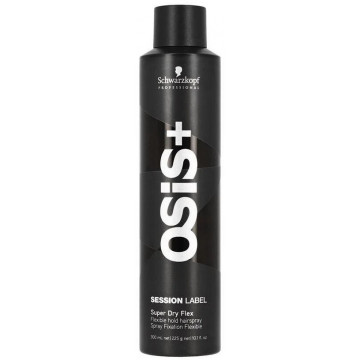 Купить - Schwarzkopf Professional Osis Session Label Super Dry Flex - Суперсухой лак эластичной фиксации
