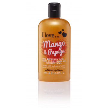 Купить - I Love Mango & Papaya Bath & Shower Creme - Крем для ванны и душа "Манго и Папайя"