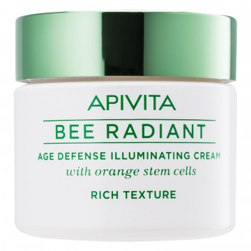 Купить - Apivita Bee Radiant Rich Cream - Насыщенный крем для сияния и защиты кожи от преждевременного старения со стволовыми клетками апельсина 