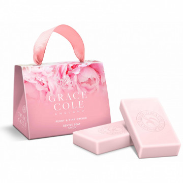 Купить - Grace Cole Gentle Soap Peony&Pink Orchid - Подарочный набор "Пион и розовая орхидея"