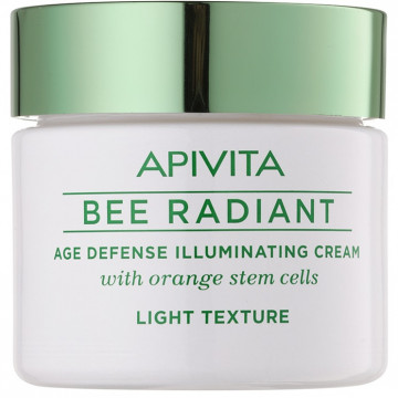 Купить - Apivita Age Defense Illuminating Cream Light Texture - Легкий крем для сияния и защиты кожи от преждевременного старения со стволовыми клетками апельсина 