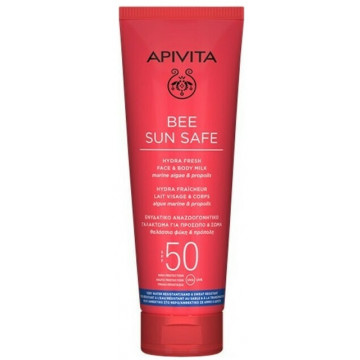 Купить - Apivita suncare face&body milk SPF50 - Солнцезащитное молочко для лица и тела с кермеком и прополисом