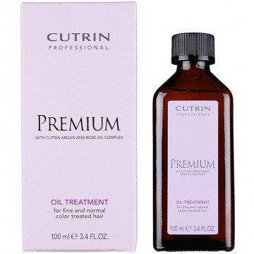 Купить - Cutrin Premium Protein Oil Treatment For Fine And Normal Color Treated Hair - Масло аргана и семян мускусной розы для нормальных и тонких окрашенных волос