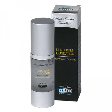 Купить - Mon Platin DSM Black Caviar Silk Serum Foundation - Сыворотка для лица с шелковой основой, экстрактом черной икры и витаминными капсулами