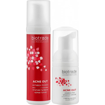 Купить - Biotrade Acne Out Kit - Набор для ухода за проблемной кожей (лосьон + пенка для умывания)