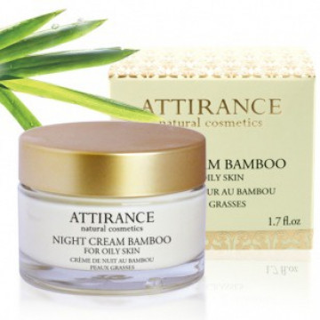 Купить - Attirance Bamboo Night Face Cream - Ночной крем Бамбук для жирной кожи