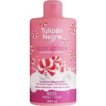 Купить - Tulipan Negro Kiss Strawberry & Cream Body Lotion - Лосьон для тела "Клубнично-кремовый поцелуй"