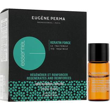 Купить - Eugene Perma Essentiel Keratin Force Ampoules - Интенсивная программа против выпадения волос