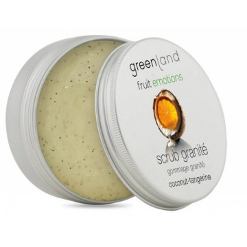 Купить - Greenland Fruit Emotions Scrub Granite Coconut-Tangerine - Скраб-щербет для тела Кокос-Мандарин