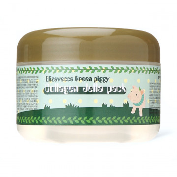 Купить - Elizavecca Green Piggy Collagen Jella Pack - Высококонцентрированная коллагеновая маска для упругости и эластичности кожи 