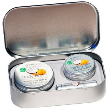 Купить - Greenland Coconut & Tangerine Skin Kit - Набор Кокос-Мандарин