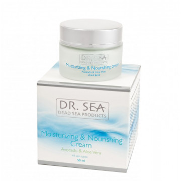 Купить - Dr. Sea Moisturizing and Nourishing Cream Avocado & Aloe Vera - Увлажняющий и питательный крем с авакадо и алоэ вера