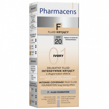 Купить - Pharmaceris F Intense Coverage Mild Fluid Foundation SPF 20 - Интенсивно маскирующий тональный флюид