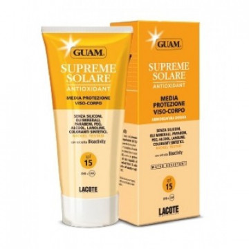 Купить - GUAM Supreme Solare Crema viso-corpo media protezione - Солнцезащитный крем c антиоксидантным действием SPF15